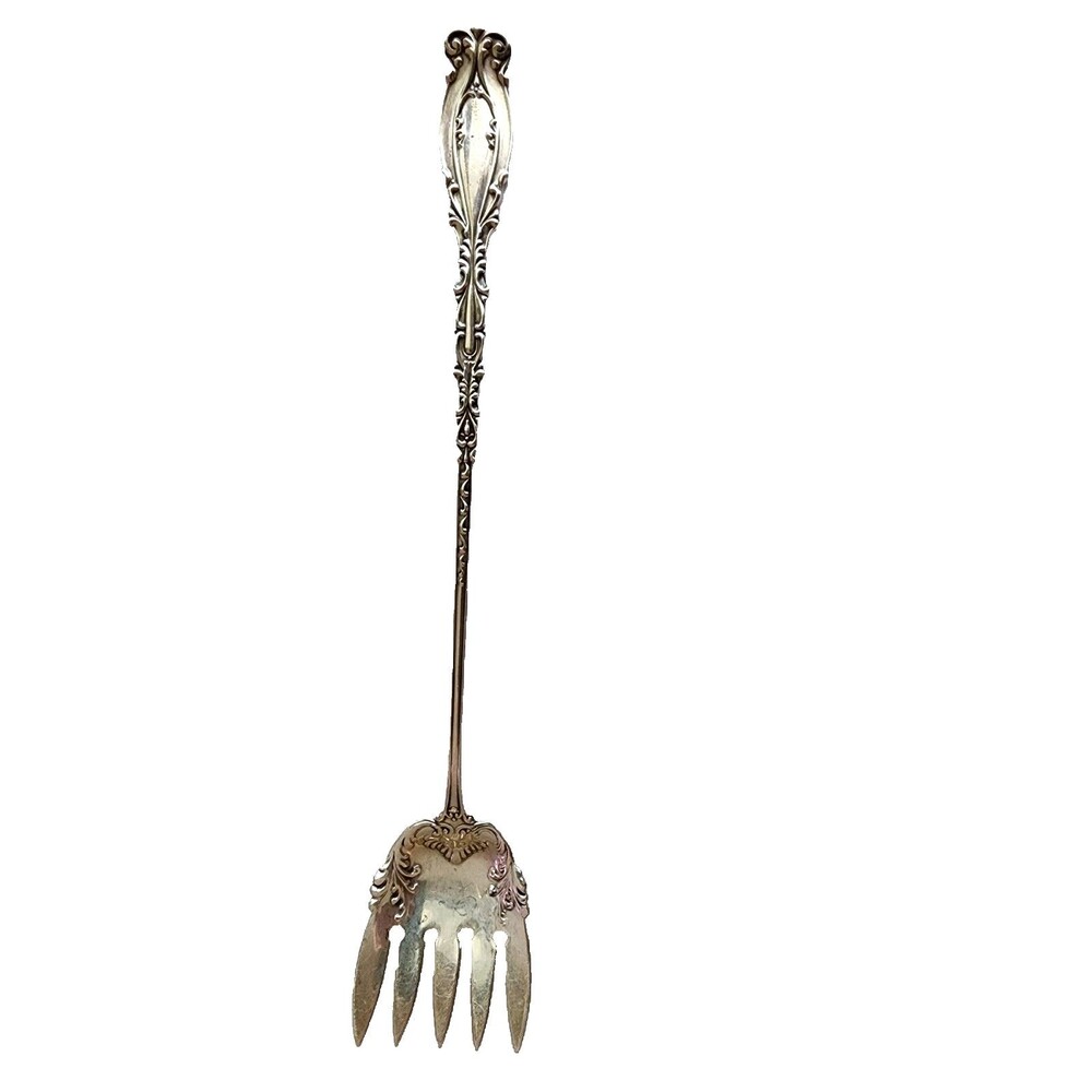 Frank M Whiting & Co 1895 Josephine Pattern 2pc Long Handled Sardine Serving For